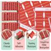 imageMr Pen Bible Tabs 75 pcs Mahogany Laminated Bible Tabs for Women and MenSaturated Red