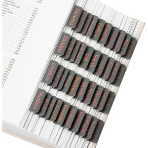 imageMr Pen Bible Tabs 75 pcs Mahogany Laminated Bible Tabs for Women and MenCool Gray