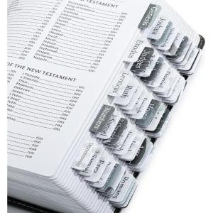 imageMr Pen Bible Tabs 75 pcs Serenity Scripture Laminated Bible Tabs for Women and MenGray