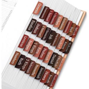 imageMr Pen Bible Tabs 75 pcs Serenity Scripture Laminated Bible Tabs for Women and MenHot Chocolate Glow