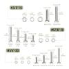 imageMr Pen Hex Head Nuts and Bolts Assortment Kit 246 pcs Stainless Steel 14quot20 516quot18 38quot16 Assorted Nuts and Bolts Heavy Duty Screw Assortment Kit with Clear Storage Box
