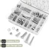 imageMr Pen Hex Head Nuts and Bolts Assortment Kit 246 pcs Stainless Steel 14quot20 516quot18 38quot16 Assorted Nuts and Bolts Heavy Duty Screw Assortment Kit with Clear Storage Box