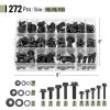 imageMr Pen Nuts and Bolts Assortment Kit 272 pcs Black Carbon Steel Grade 109 M6 M8 M1012mm to 30mm Flange Hex Head Metric Assorted Nuts and Bolts