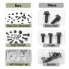 imageMr Pen Nuts and Bolts Assortment Kit 272 pcs Black Carbon Steel Grade 109 M6 M8 M1012mm to 30mm Flange Hex Head Metric Assorted Nuts and Bolts