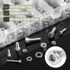 imageMr Pen Nuts and Bolts Assortment Kit 810 pcs Stainless Steel M3 M4 M5 M6 Hex Socket Head 16 Sizes 8mm to 20mm Assorted Nuts and Bolts Screw Assortment Kit with Clear Storage Box