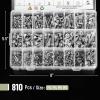 imageMr Pen Nuts and Bolts Assortment Kit 810 pcs Stainless Steel M3 M4 M5 M6 Hex Socket Head 16 Sizes 8mm to 20mm Assorted Nuts and Bolts Screw Assortment Kit with Clear Storage Box