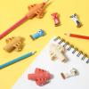 imageMr Pen Pencil Grips for Kids Handwriting 4 Pack with 4 Clips Bright Colors Flexible Silicon Pencil Holder for Kids Right ampamp LeftHandedAutumn Colors
