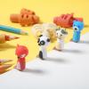imageMr Pen Pencil Grips for Kids Handwriting 4 Pack with 4 Clips Bright Colors Flexible Silicon Pencil Holder for Kids Right ampamp LeftHandedAutumn Colors