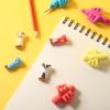 imageMr Pen Pencil Grips for Kids Handwriting 4 Pack with 4 Clips Bright Colors Flexible Silicon Pencil Holder for Kids Right ampamp LeftHandedCandy Colors