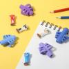 imageMr Pen Pencil Grips for Kids Handwriting 4 Pack with 4 Clips Bright Colors Flexible Silicon Pencil Holder for Kids Right ampamp LeftHandedSpace Colors