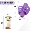 imageMr Pen Pencil Grips for Kids Handwriting 4 Pack with 4 Clips Bright Colors Flexible Silicon Pencil Holder for Kids Right ampamp LeftHandedSpace Colors