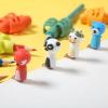 imageMr Pen Pencil Grips for Kids Handwriting 4 Pack with 4 Clips Bright Colors Flexible Silicon Pencil Holder for Kids Right ampamp LeftHandedTropical Colors