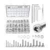 imageMr Pen Nuts and Bolts Assortment Kit 810 pcs Stainless Steel M3 M4 M5 M6 Hex Socket Head 16 Sizes 8mm to 20mm Assorted Nuts and Bolts Screw Assortment Kit with Clear Storage Box