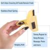 imageMr Pen Magnetic Bag Clips 4 Pack 5 Inches Wide Blue ampamp Yellow Shades Heavy Duty Clips for Food Packages Chip Bag Clip for FridgeBlue  Yellow Shades