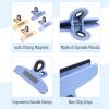 imageMr Pen Magnetic Bag Clips 4 Pack 5 Inches Wide Blue ampamp Yellow Shades Heavy Duty Clips for Food Packages Chip Bag Clip for FridgeBlue  Yellow Shades