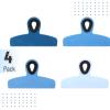 imageMr Pen Magnetic Bag Clips 4 Pack 5 Inches Wide Blue ampamp Yellow Shades Heavy Duty Clips for Food Packages Chip Bag Clip for FridgeBlue Shades