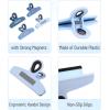 imageMr Pen Magnetic Bag Clips 4 Pack 5 Inches Wide Blue ampamp Yellow Shades Heavy Duty Clips for Food Packages Chip Bag Clip for FridgeBlue Shades