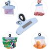 imageMr Pen Magnetic Bag Clips 4 Pack 5 Inches Wide Blue ampamp Yellow Shades Heavy Duty Clips for Food Packages Chip Bag Clip for FridgeBlue Shades