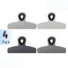 imageMr Pen Magnetic Bag Clips 4 Pack 5 Inches Wide Blue ampamp Yellow Shades Heavy Duty Clips for Food Packages Chip Bag Clip for FridgeGrey Shades