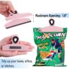 imageMr Pen Magnetic Bag Clips 4 Pack 5 Inches Wide Blue ampamp Yellow Shades Heavy Duty Clips for Food Packages Chip Bag Clip for FridgeSpring
