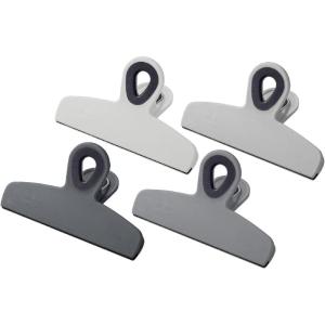 imageMr Pen Magnetic Bag Clips 4 Pack 5 Inches Wide Blue ampamp Yellow Shades Heavy Duty Clips for Food Packages Chip Bag Clip for FridgeGrey Shades