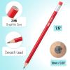 imageMr Pen Jumbo Pencils 30 Pencil Preschool Pencils Large Pencil Colorful Barrels and Black 2 HB Graphite Cores Smooth Lead LatexFree Eraser Top with Metal FerruleBright Barrels
