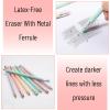 imageMr Pen Jumbo Pencils 30 Pencil Preschool Pencils Large Pencil Colorful Barrels and Black 2 HB Graphite Cores Smooth Lead LatexFree Eraser Top with Metal FerruleSoft Pastel Barrels