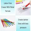 imageMr Pen Jumbo Pencils 30 Pencil Preschool Pencils Large Pencil Colorful Barrels and Black 2 HB Graphite Cores Smooth Lead LatexFree Eraser Top with Metal FerruleBright Barrels