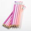imageMr Pen Jumbo Pencils 30 Pencil Preschool Pencils Large Pencil Colorful Barrels and Black 2 HB Graphite Cores Smooth Lead LatexFree Eraser Top with Metal FerrulePink and Purple Barrels