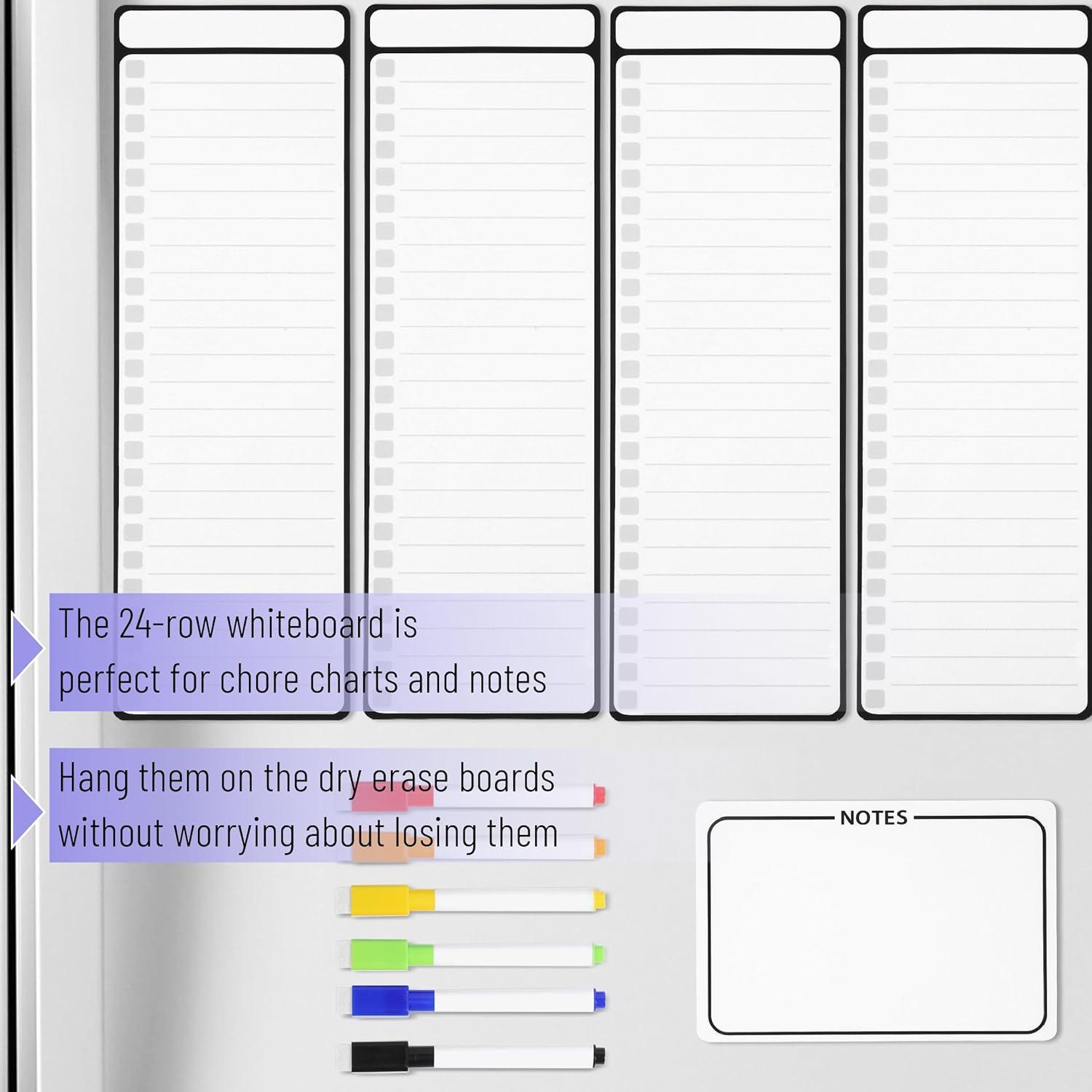imageMr Pen 4quot x 12quot Magnetic Dry Erase to Do List 11 pcs 4X Dry Erase to Do List White Board 6X Colorful Whiteboard Markers and 6quot x 4quot Magnetic Whiteboard Note