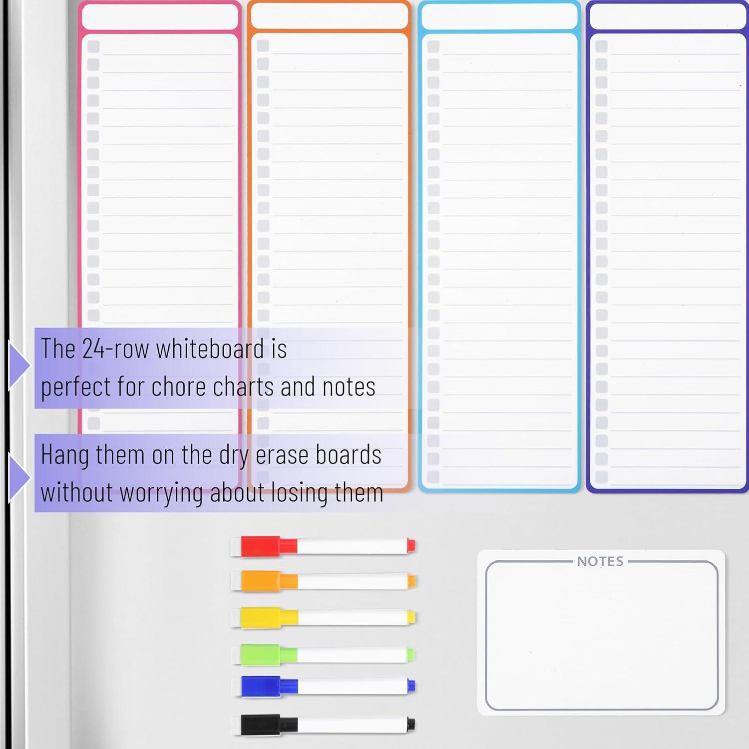 imageMr Pen 4quot x 12quot Magnetic Dry Erase to Do List 11 pcs Neon Style 4X Dry Erase to Do List White Board 6X Colorful Whiteboard Markers and 6quot x 4quot Magnetic Whiteboard Note
