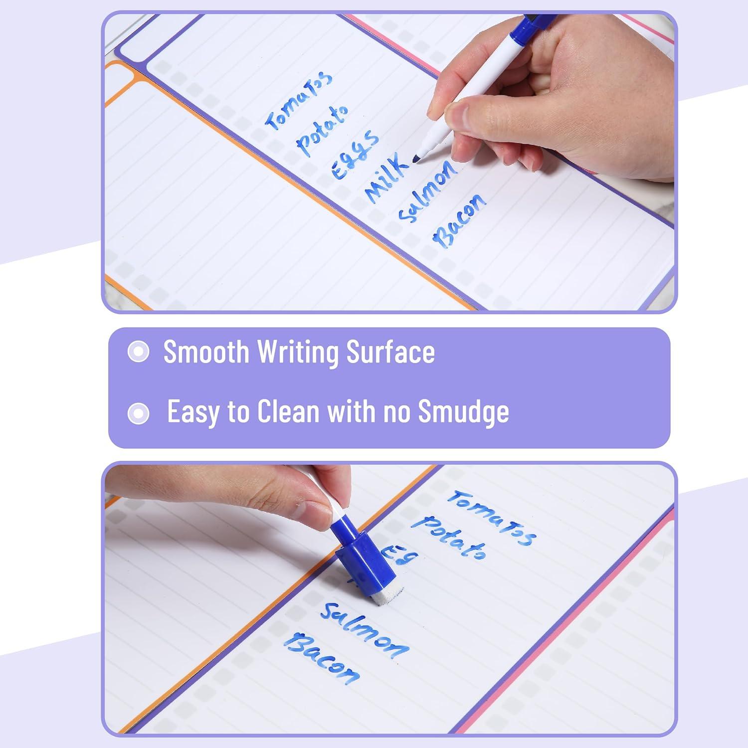 imageMr Pen 4quot x 12quot Magnetic Dry Erase to Do List 11 pcs Neon Style 4X Dry Erase to Do List White Board 6X Colorful Whiteboard Markers and 6quot x 4quot Magnetic Whiteboard Note