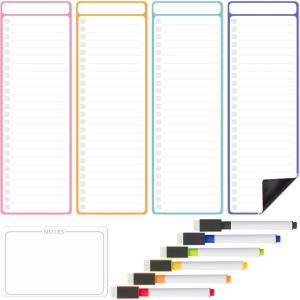 imageMr Pen 4quot x 12quot Magnetic Dry Erase to Do List 11 pcs Neon Style 4X Dry Erase to Do List White Board 6X Colorful Whiteboard Markers and 6quot x 4quot Magnetic Whiteboard Note