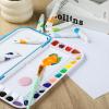 imageMr Pen Airtight Watercolor Palette with Lid Red 18 Wells and 2 Mixing Areas Empty Watercolor Palette Paint Pallet with Lid Folding Paint TrayBlue