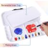 imageMr Pen Airtight Watercolor Palette with Lid Red 18 Wells and 2 Mixing Areas Empty Watercolor Palette Paint Pallet with Lid Folding Paint TrayWhite