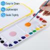 imageMr Pen Airtight Watercolor Palette with Lid Red 18 Wells and 2 Mixing Areas Empty Watercolor Palette Paint Pallet with Lid Folding Paint TrayYellow