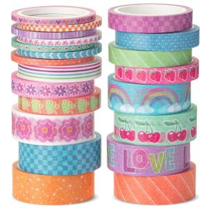 imageMr Pen Washi Tape Set 20 Rolls Golden Hives Theme Washi Tape for JournalingPastel Bliss