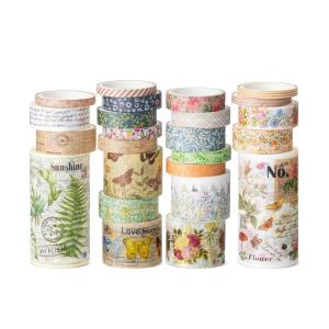 imageMr Pen Washi Tape Set 20 Rolls Golden Hives Theme Washi Tape for JournalingVintage Botanical  Butterfly