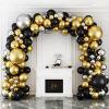 imageMr Pen Balloons 12 Inch 54 Pack Red ampamp Confetti Balloons for Birthday PartyBlack