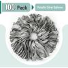 imageMr Pen Balloons 12 Inch 54 Pack Red ampamp Confetti Balloons for Birthday PartyMetallic Silver