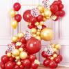 imageMr Pen Balloons 12 Inch 54 Pack Red ampamp Confetti Balloons for Birthday PartyRed  Confetti
