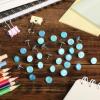 imageMr Pen Decorative Push Pins 80 pcs 8 Unique DesignsSky Breeze Cute Push Pins for Bulletin Board Cute Thumb Tacks for Cork BoardOcean Swirl