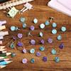 imageMr Pen Decorative Push Pins 80 pcs 8 Unique DesignsSky Breeze Cute Push Pins for Bulletin Board Cute Thumb Tacks for Cork BoardPurple Style