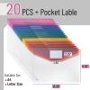imageMr Pen Clear Plastic Envelopes with Snap Closure 30 Pack A4 Letter Size Colorful Flaps Clear Folders for Documents Plastic Envelopes for DocumentsMultiple Colors