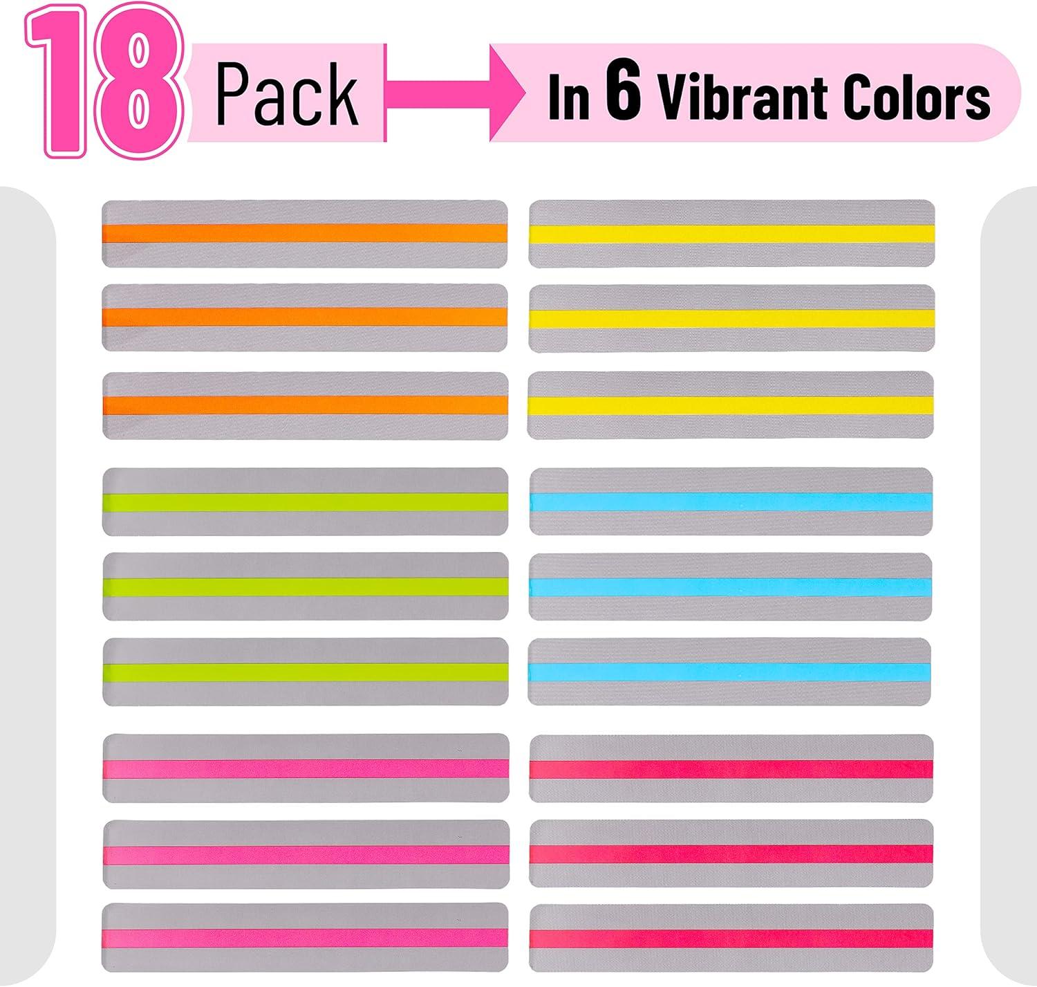 imageMr Pen Guided Reading Strips 2 Size 18 Pack Colorful Bookmarks for Kids Book Highlighter Strips for ReadingVibrant