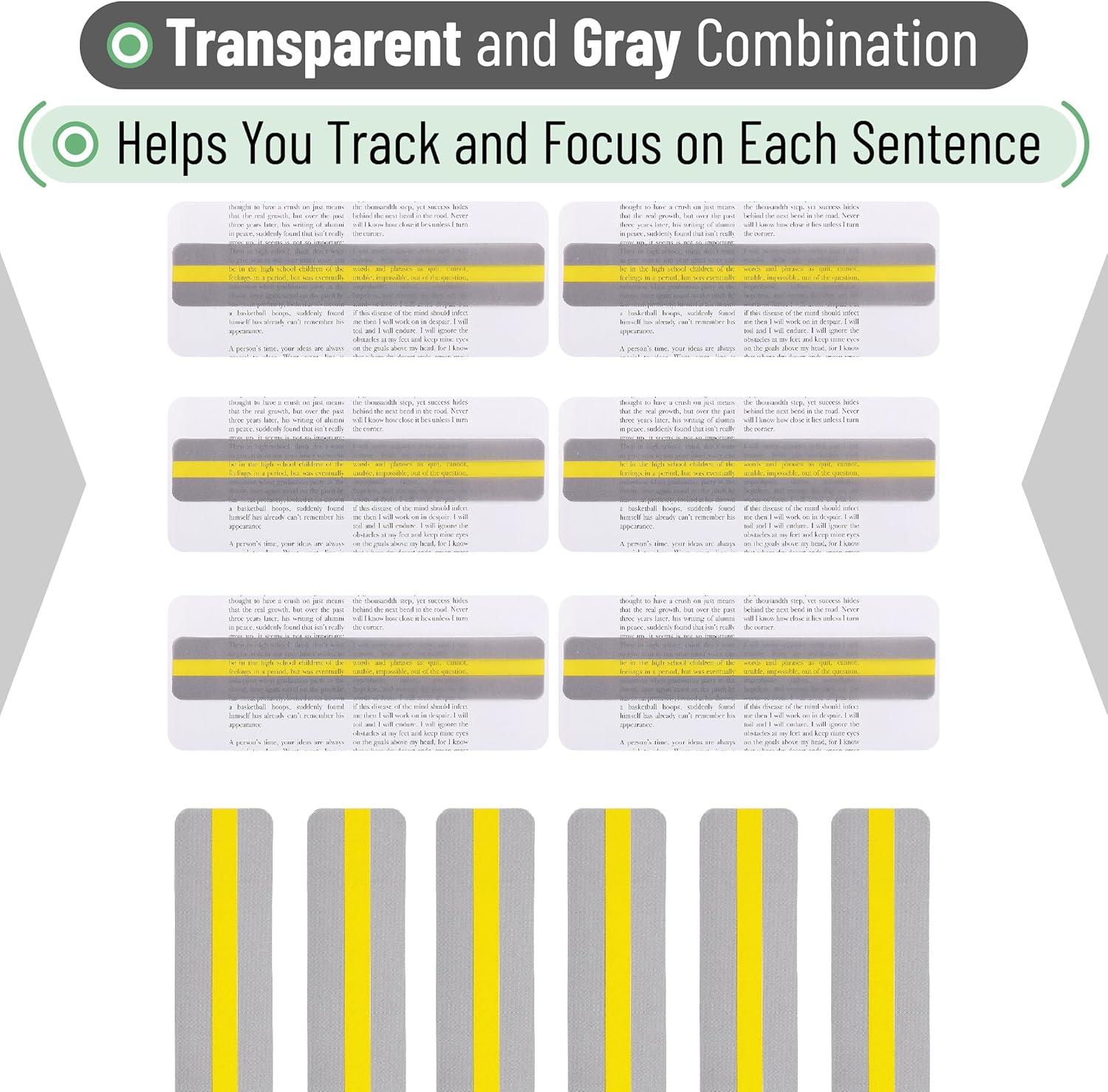 imageMr Pen Guided Reading Strips 2 Size 18 Pack Colorful Bookmarks for Kids Book Highlighter Strips for ReadingYellow
