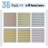 imageMr Pen Guided Reading Strips 2 Size 18 Pack Colorful Bookmarks for Kids Book Highlighter Strips for ReadingMuted