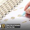 imageMr Pen Mini Bible Tabs 90 pcs White with Gold Edge Laminated Bible Tabs for Women and Men