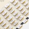 imageMr Pen Mini Bible Tabs 90 pcs White with Gold Edge Laminated Bible Tabs for Women and Men