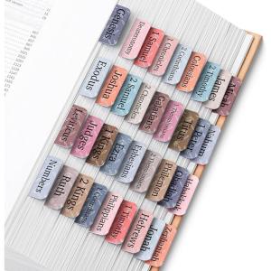 imageMr Pen Bible Tabs 75 pcs Rooted Rhythm Laminated Bible Tabs for WomenRooted Rhythm